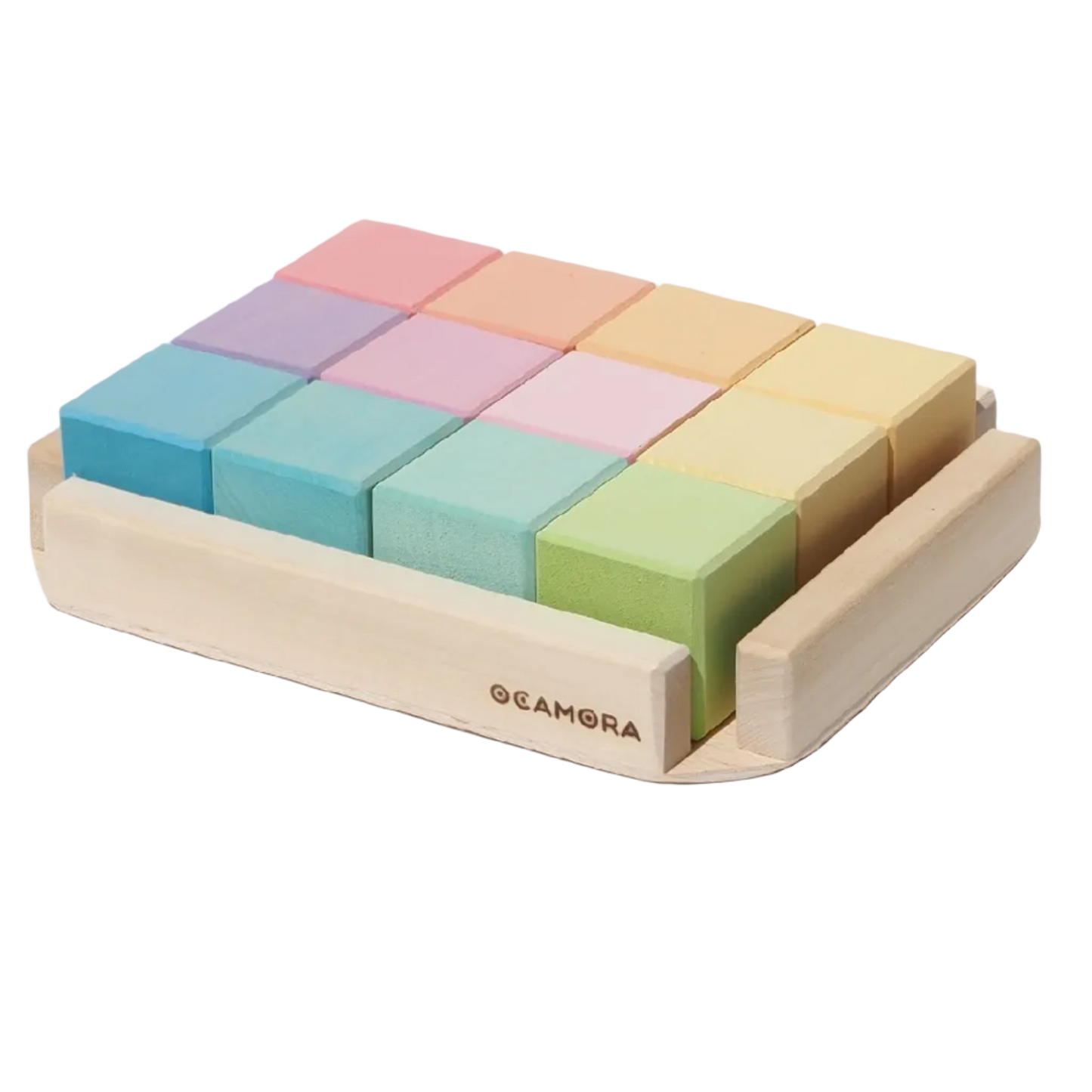 Ocamora Houten Kubussen Pastel voor open einde speelgoed