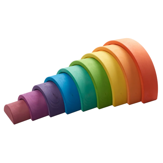 Tunnel gebouwd met Ocamora Houten Regenboog Oranje