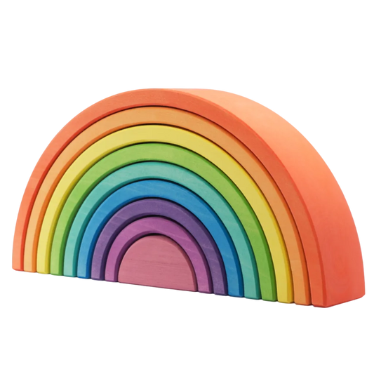 Ocamora Houten Regenboog Oranje voor open einde speelgoed