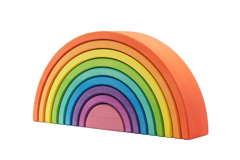 Ocamora Houten Regenboog Oranje| Bouwspeelgoed | Intoplay