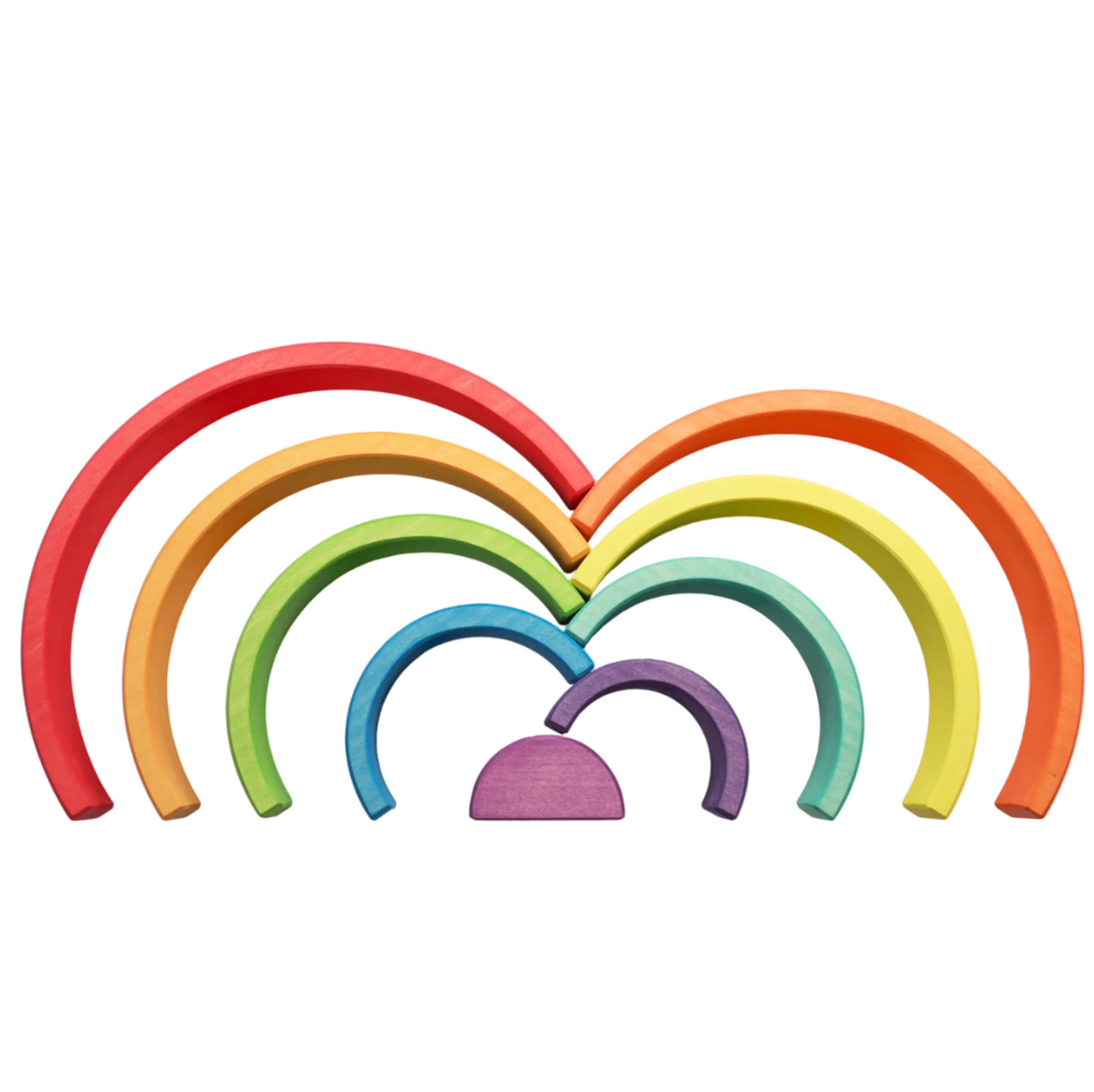 Creatieve speelopstelling met Ocamora Houten Regenboog Rood