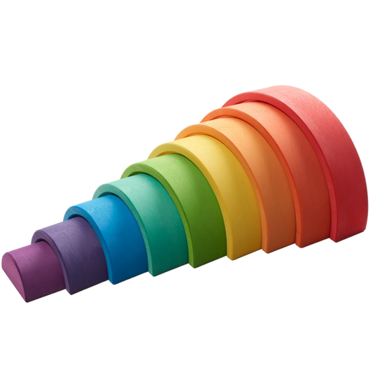 Tunnel gebouwd met Ocamora Houten Regenboog Rood