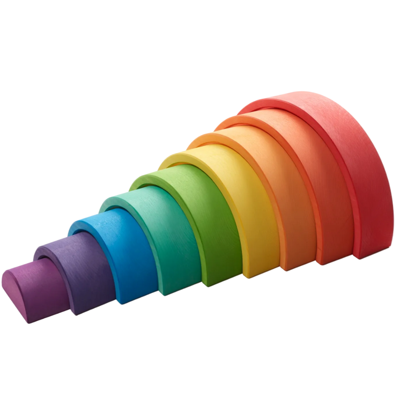 Ocamora Houten Regenboog Rood | Bouwspeelgoed | Intoplay