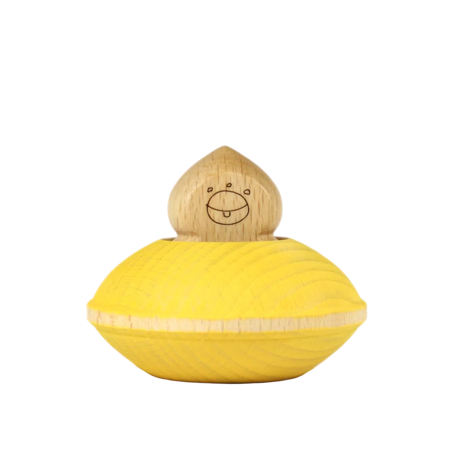 Ocamora UFO geel houten open einde speelgoed