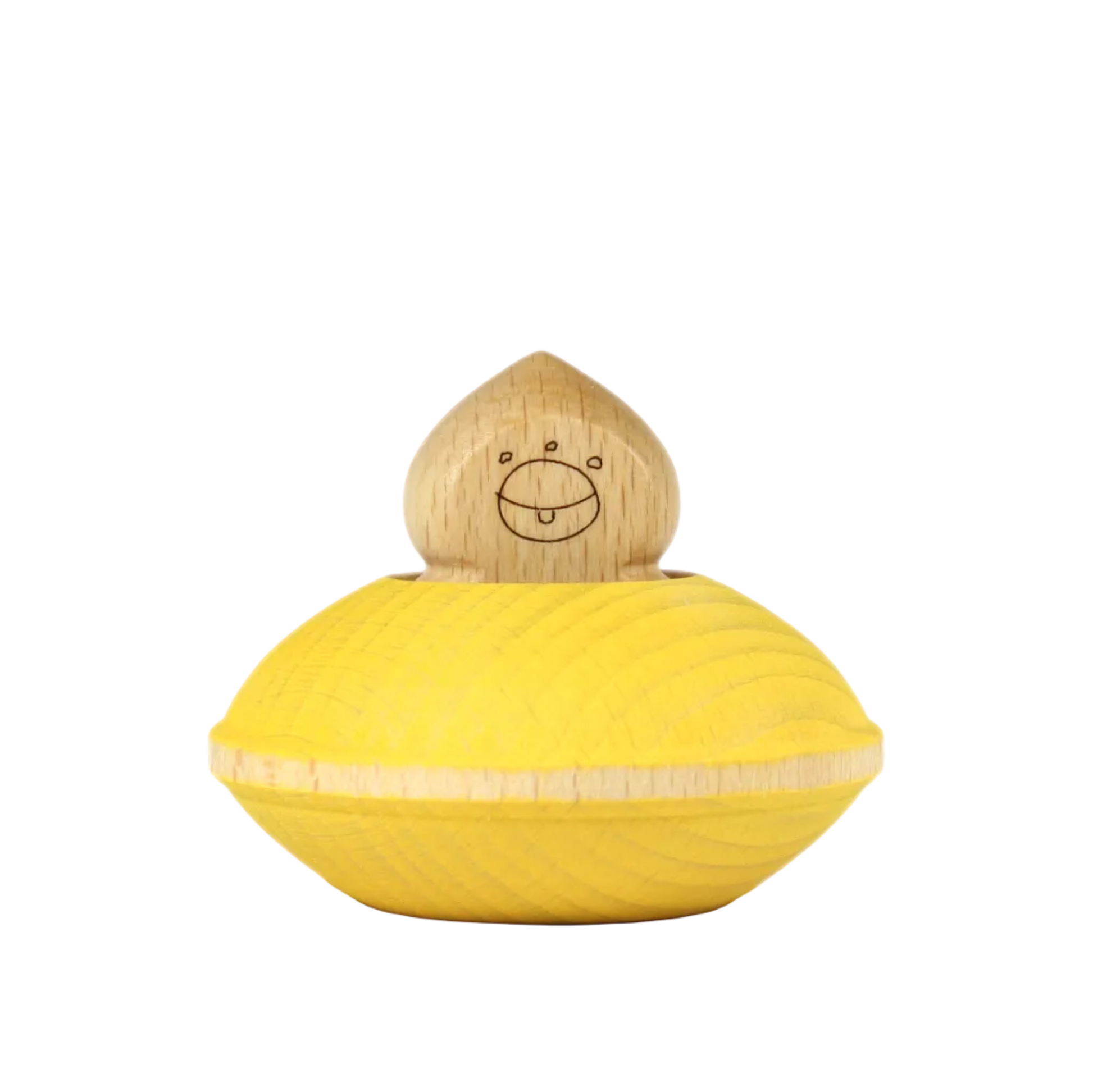Ocamora UFO geel houten open einde speelgoed