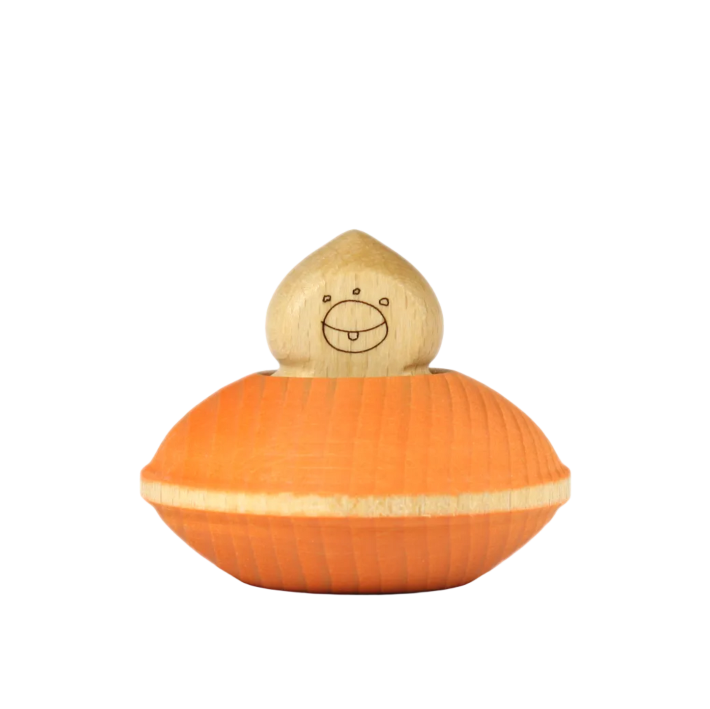 Ocamora UFO oranje houten open einde speelgoed