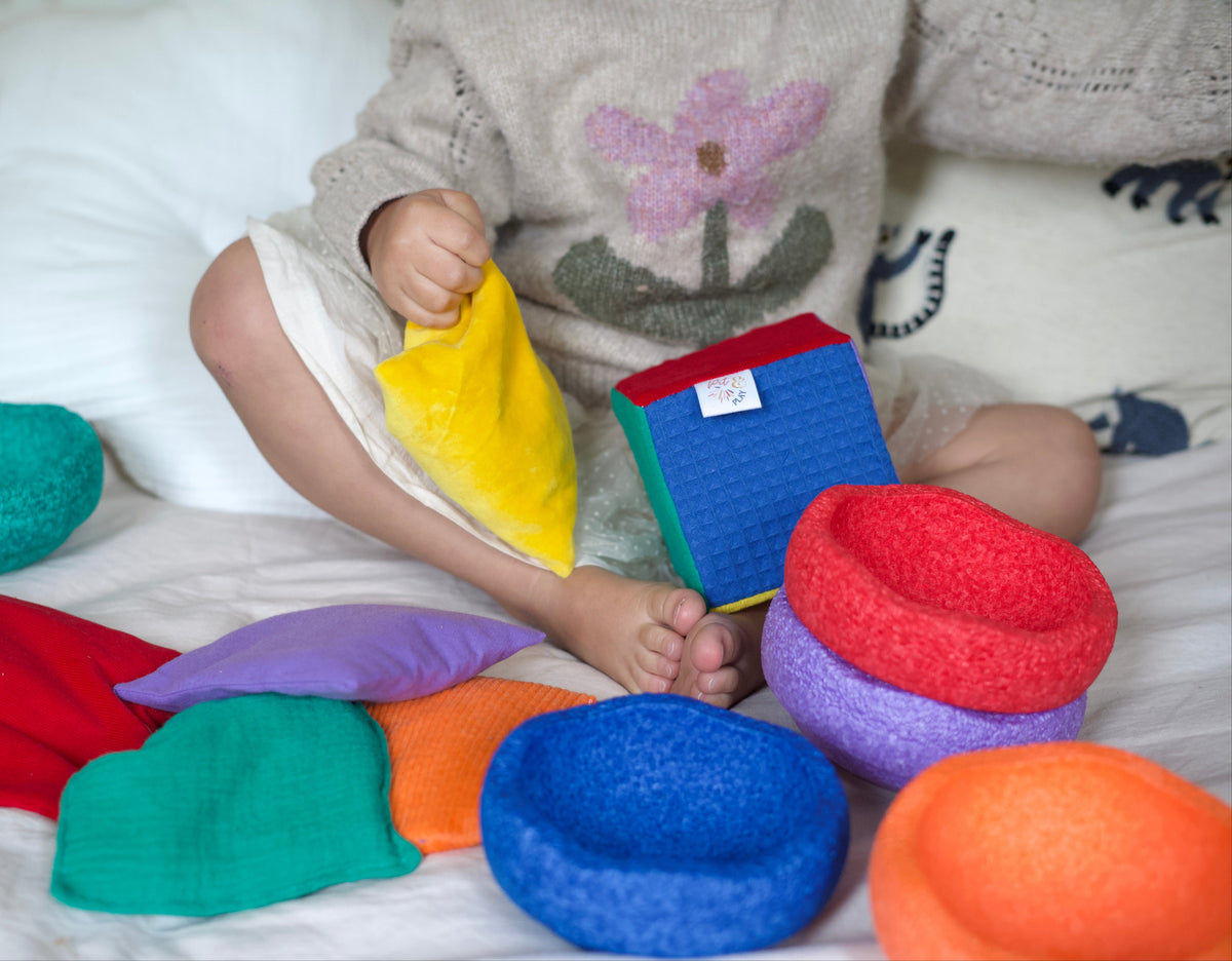 Pit and Play Dobbelstein Regenboog | Motorisch Speelgoed | Intoplay