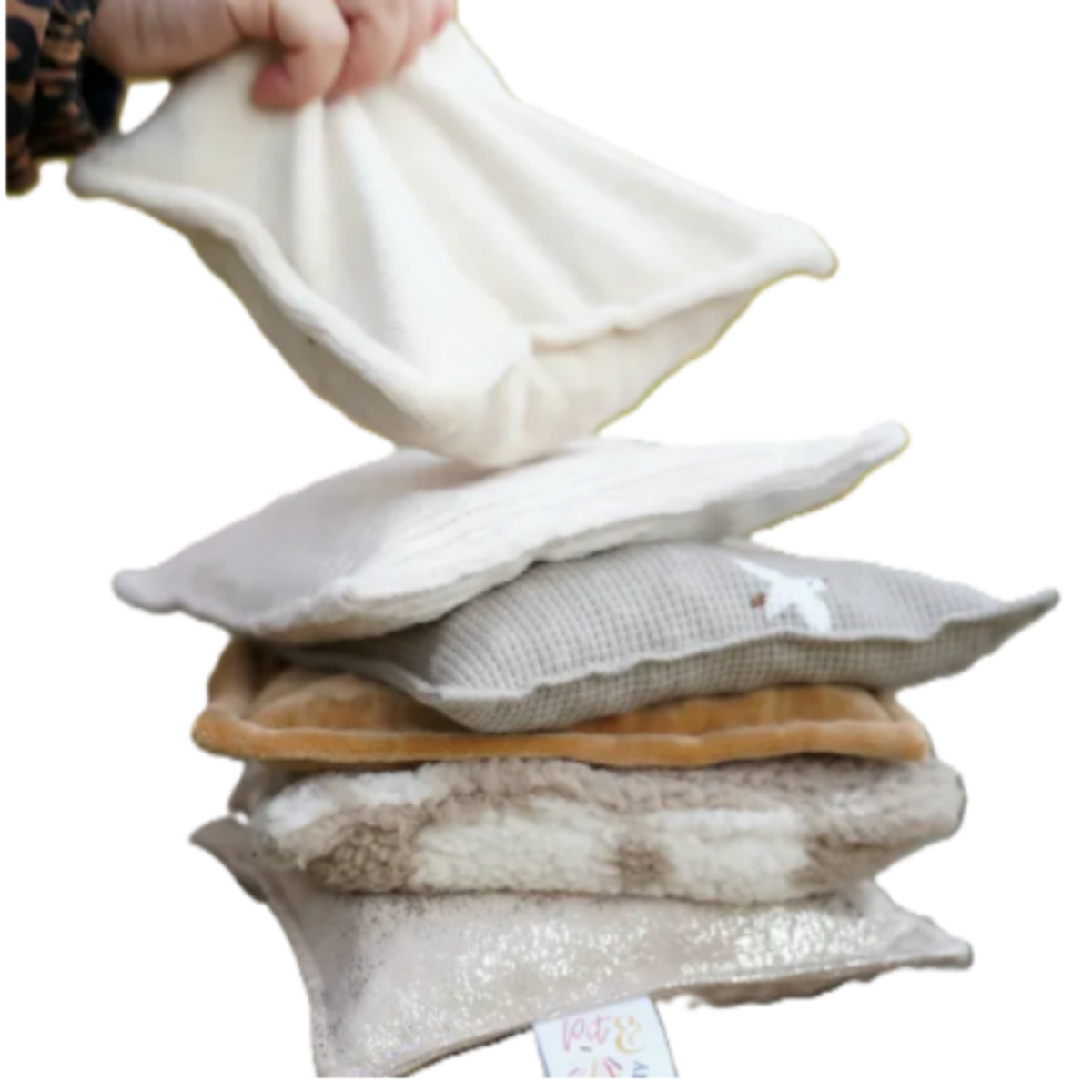 Pit and Play set met 6 pittenzakjes in de kleur Natural Spark
