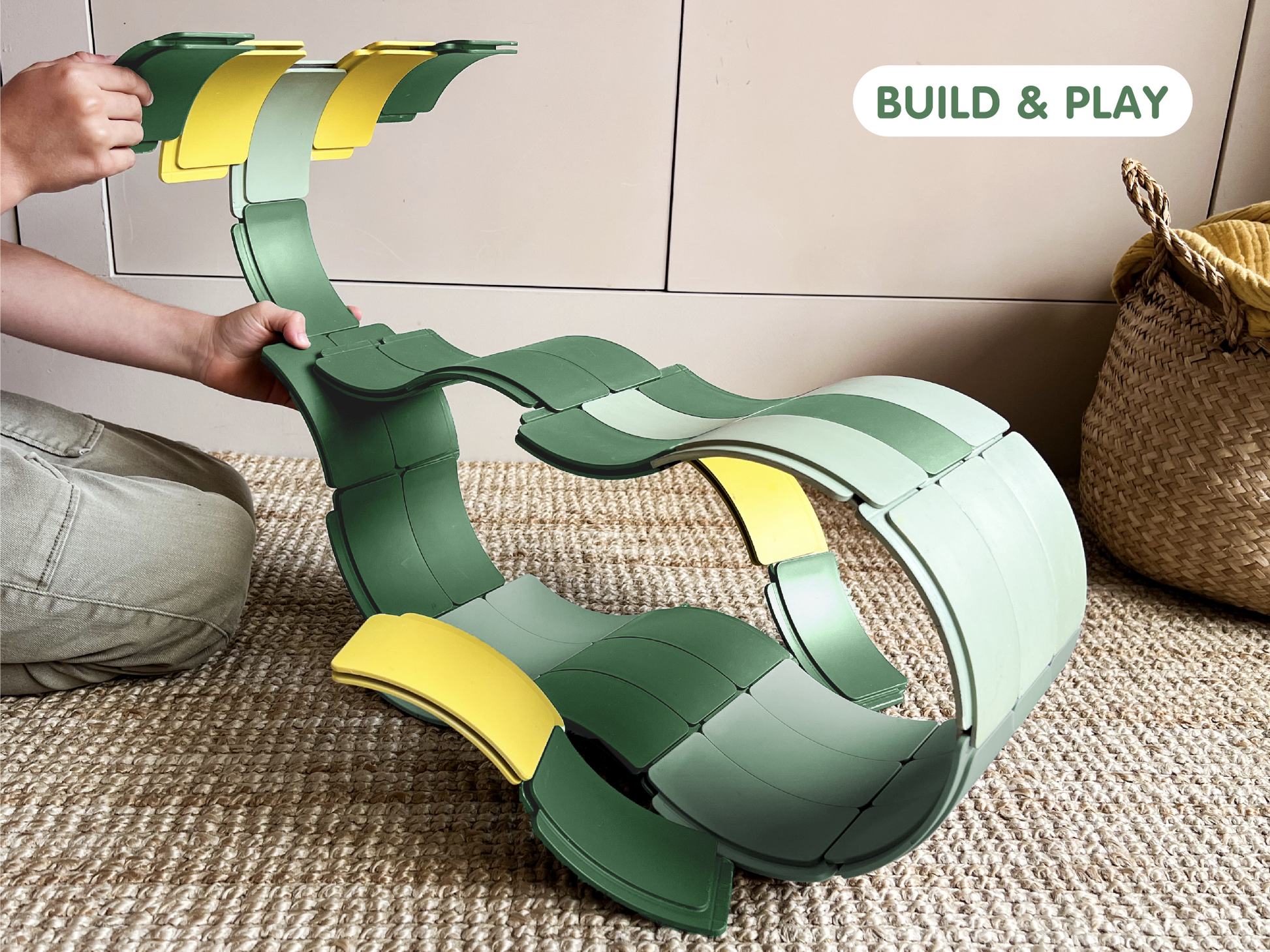 Constructie gebouwd met de Waytoplay Arches Builder Set