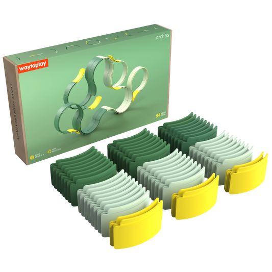 Waytoplay Arches Builder Set met kleurrijke bouwbogen