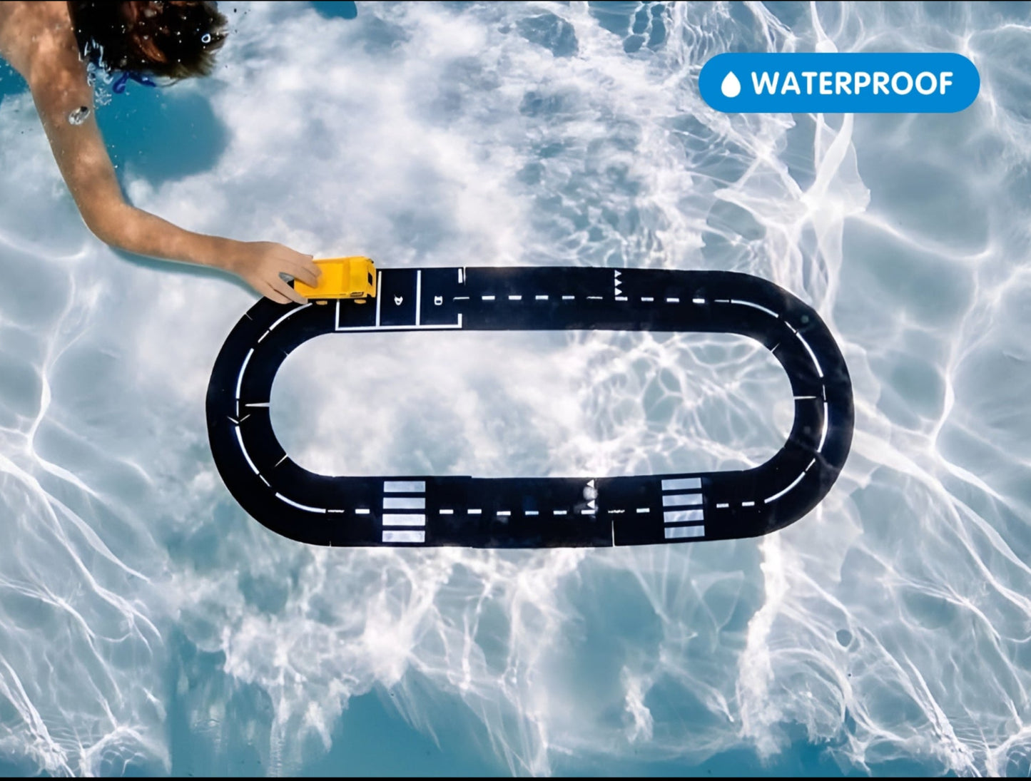 Waytoplay Expressway flexibele autobaan gebruikt als waterproof speelgoed in water