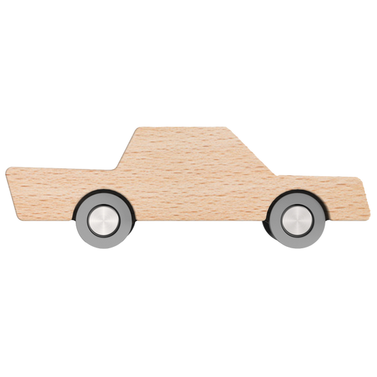 Waytoplay Heen en Weer Auto Naturel van hout