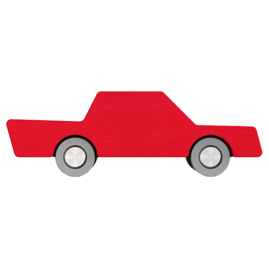 Waytoplay Heen en Weer Auto Rood van hout