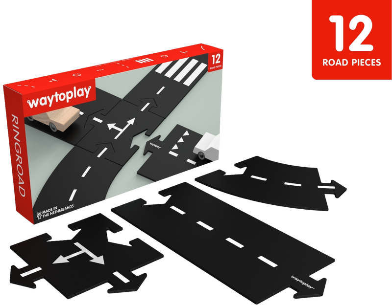 Waytoplay Ringroad set van 12 | Rollend Speelgoed | Intoplay